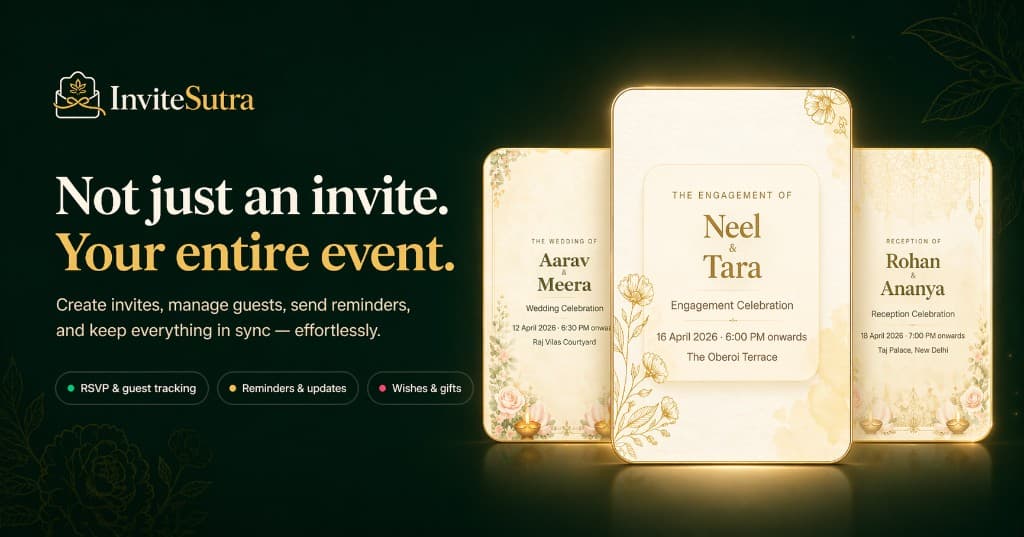 Digital invitation creation flow for traditional rituals